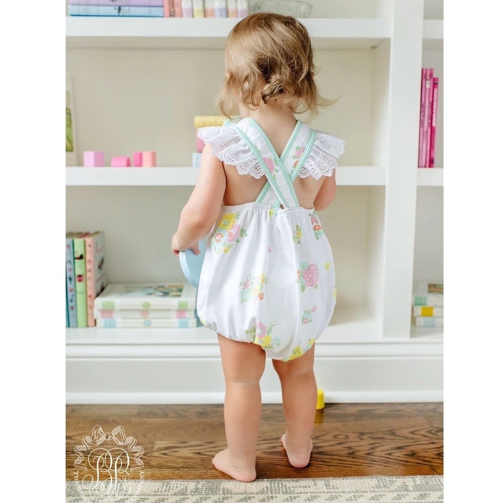 TBBC The Beaufort Bonnet Company Saylor Sunsuit Biltmore Bouquet Size 0-6M